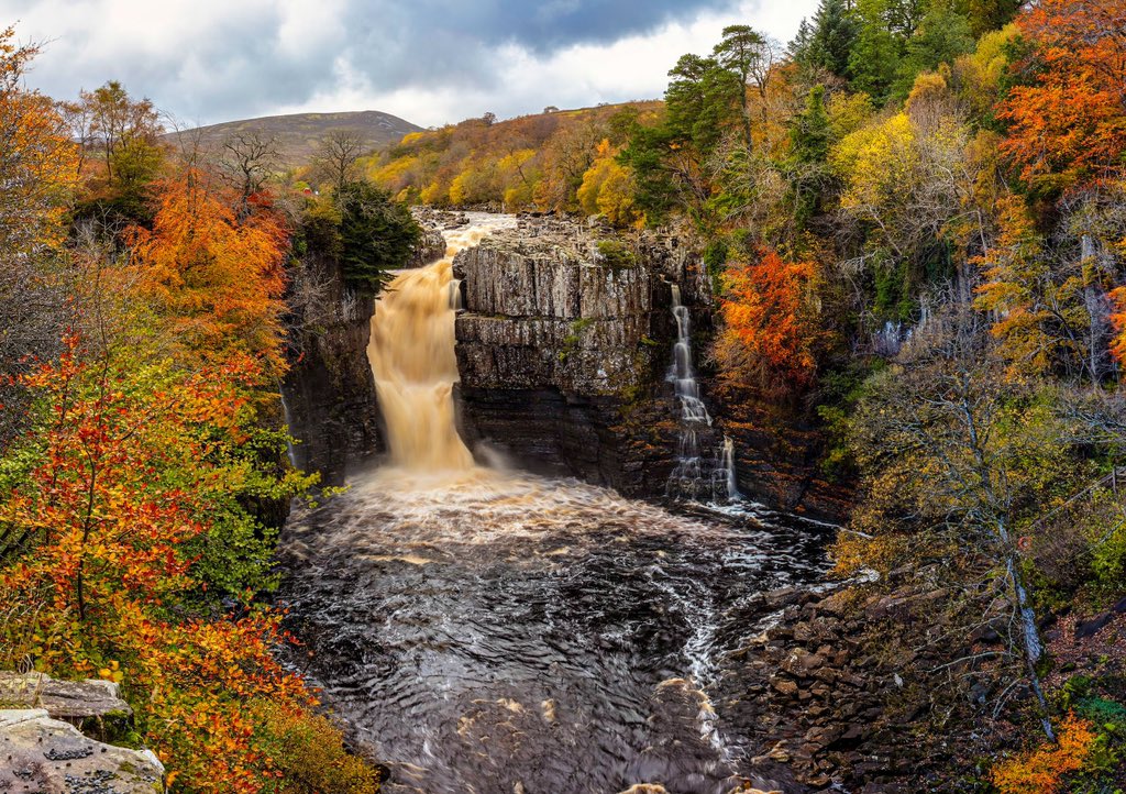 GraemePeacock1's tweet photo. Not my finest Autumn I’ll readily concede, but at least my pursuit of a doleritic plunge pool delivered 2x acceptable offerings. Expect one of these in my 2022 calendar:) @NorthPennChief @NorthPennAONB @HighForceWater @RabyCastle @ThisisDurham @StormHour @manfrotto_uk #NotLow https://t.co/xybbqPb1HY