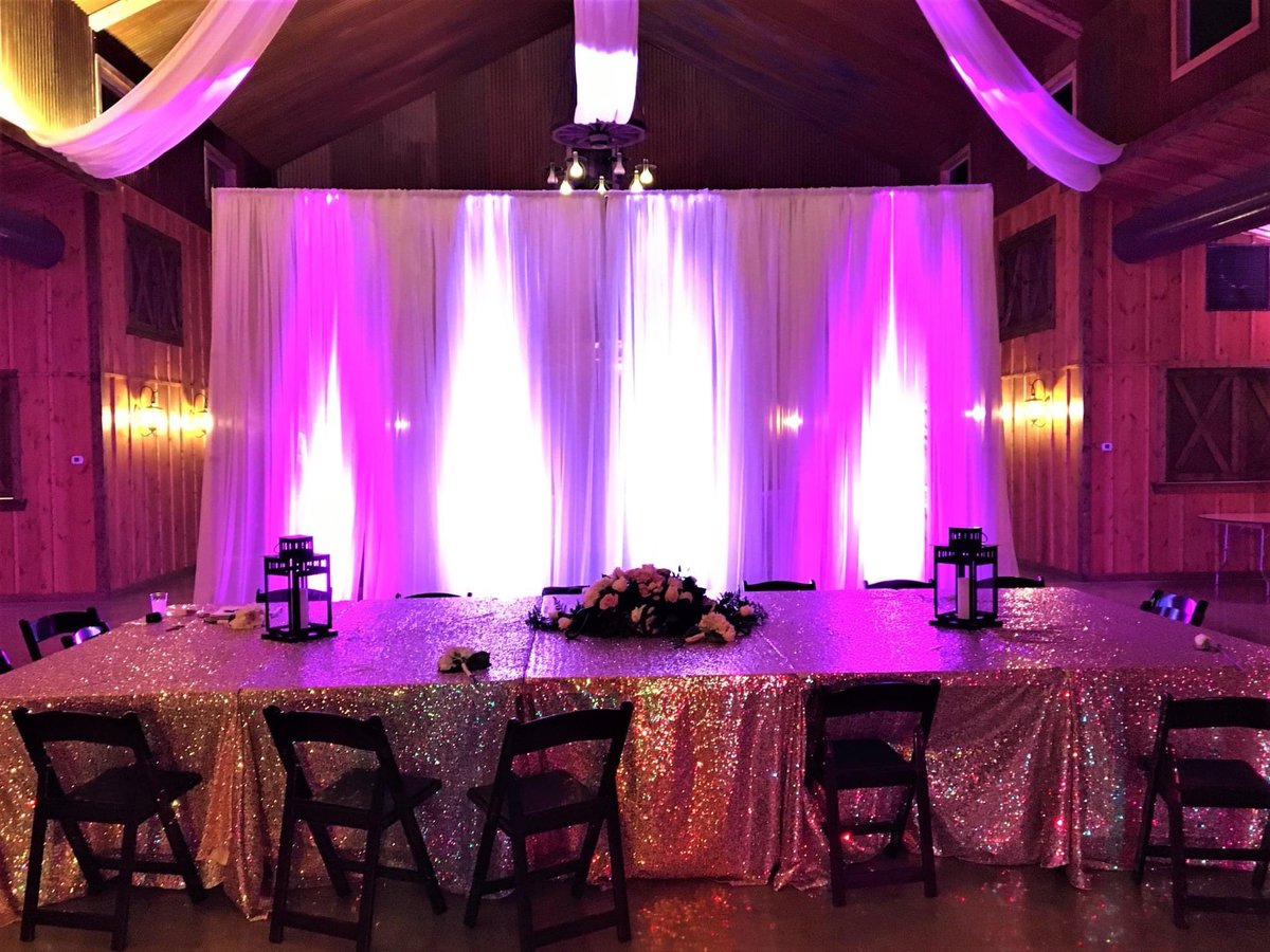 Our Uplighting will add a nice festive flair to your next event.

#Lighting #UpLighting #UpLights #Lights #EventLighting #DJLights #DJLighting #PartyLights #FestiveFlair #FestiveLighting #PinkLighting #PinkLights #WhiteLights #WhiteLighting #BackDrop #BackDropLighting #SATX #Lit