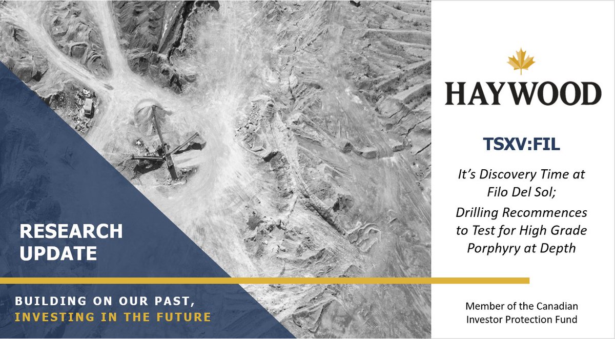 HaywoodSec's tweet image. Haywood Research Analyst Geordie Mark publishes a corporate update on #FiloMining. Contact your Haywood Investment Advisor for a copy. 

#gold #copper #mining  $FIL