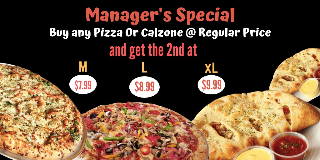 Mogiosredoak's tweet photo. Don't miss out on our manager's special!
Order Online at: https://t.co/ee2LMHffvh
or call us for your curbside pickup at 469-552-6888
.
.
.
#redoak #texas #paliospizza #pasta #takeouttuesday https://t.co/zSOWvkJJnk