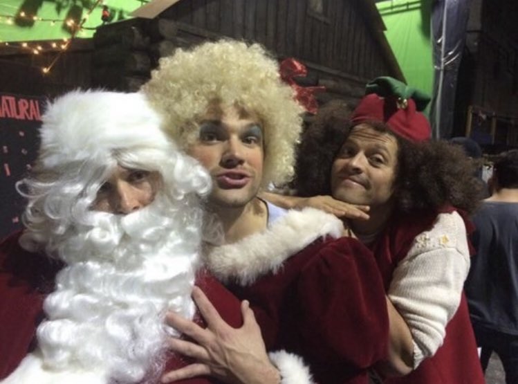 a thread of my fave spn bts set pics bc i’m not ready to say goodbye 