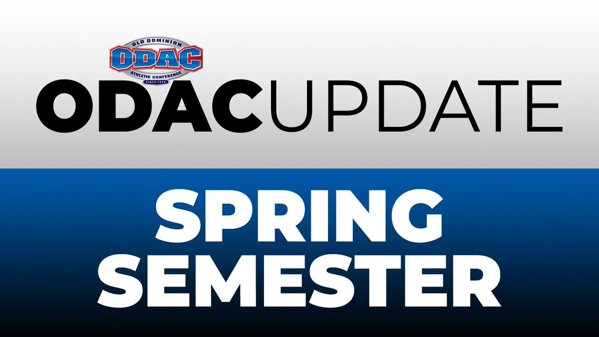 odacathletics's tweet photo. #ODAC announces plan for return to competition for spring 2021, intends to conduct fall and winter sports along with spring sports. Full release and FAQ --> https://t.co/WmWNqAON3o https://t.co/63QnY8Qlbc