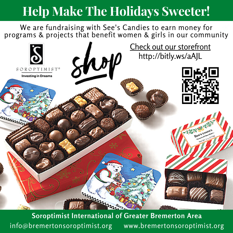 SIGBtweets's tweet photo. Help make this holiday sweeter while supporting a great cause! We are raising funds for programs that benefit women &amp; girls in Kitsap County. We welcome your support. Visit https://t.co/ZWYzX7mdjs or use QR Code below to visit our storefront. Thank you for your consideration! https://t.co/s6Rg8Yaf4Q