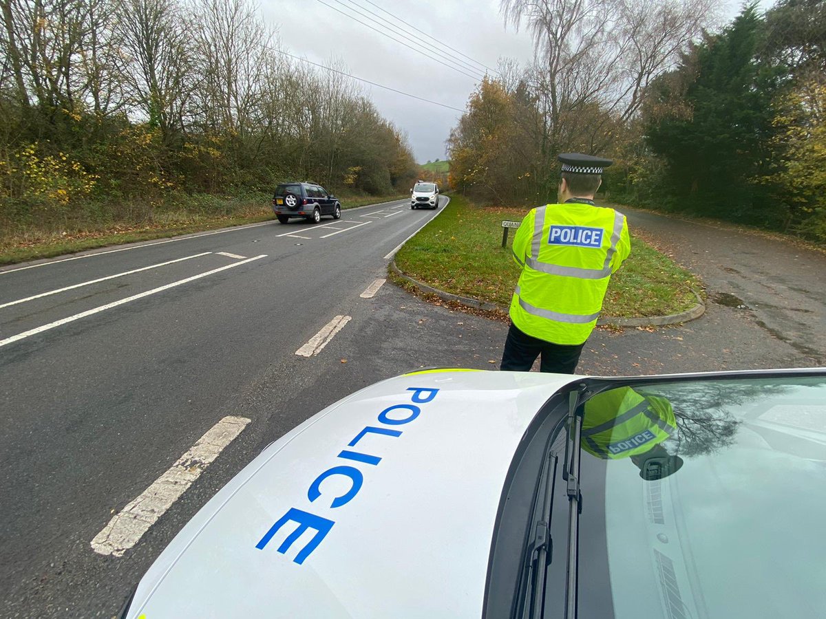 ASPSpecials's tweet photo. Today #SCIan & #SCPaul have been attending incidents but also undertaking #SpeedChecks in #WestSomerset as part of #RoadSafetyWeek . Several vehicles stopped including one at 39mph in a 30 zone, & one with an expired MOT. @ASPRoadSafety @ASPWestSom @SCC_RoadSafety https://t.co/3o7JxSCQhd
