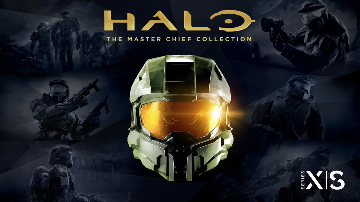 Key art for Halo The Master Chief Collection with Xbox Series X | S badge. 