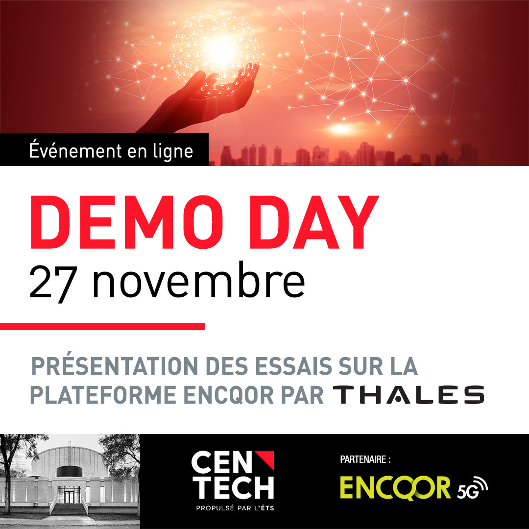 CentechMTL's tweet photo. Ne manquez pas notre #DémoDay "À la rencontre de la #5G" en partenariat avec
@ENCQOR_Qc! 🚀
Retrouvez @ThalesCanada, membre du #CollisionLab, qui présentera les résultats de ses essais avec la 5G en matière de cybersécurité.
Inscriptions par ici : https://t.co/3hNeZUfOO1 https://t.co/sARjVIUXT9