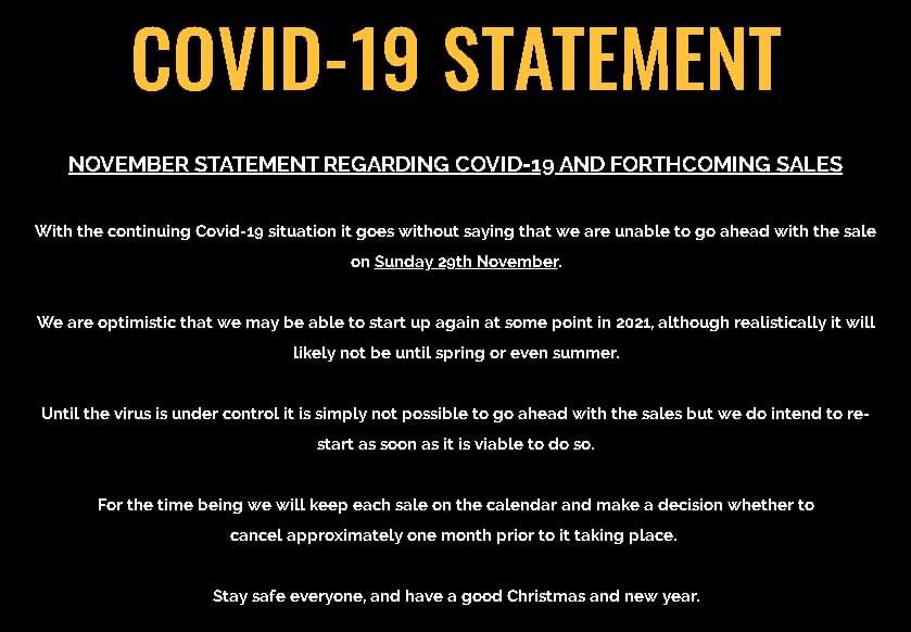 cambirdsale's tweet photo. 🦠 Covid-19 statement regarding November sale: 🦠 
https://t.co/7t11N4egWk https://t.co/4FecrJTQtB