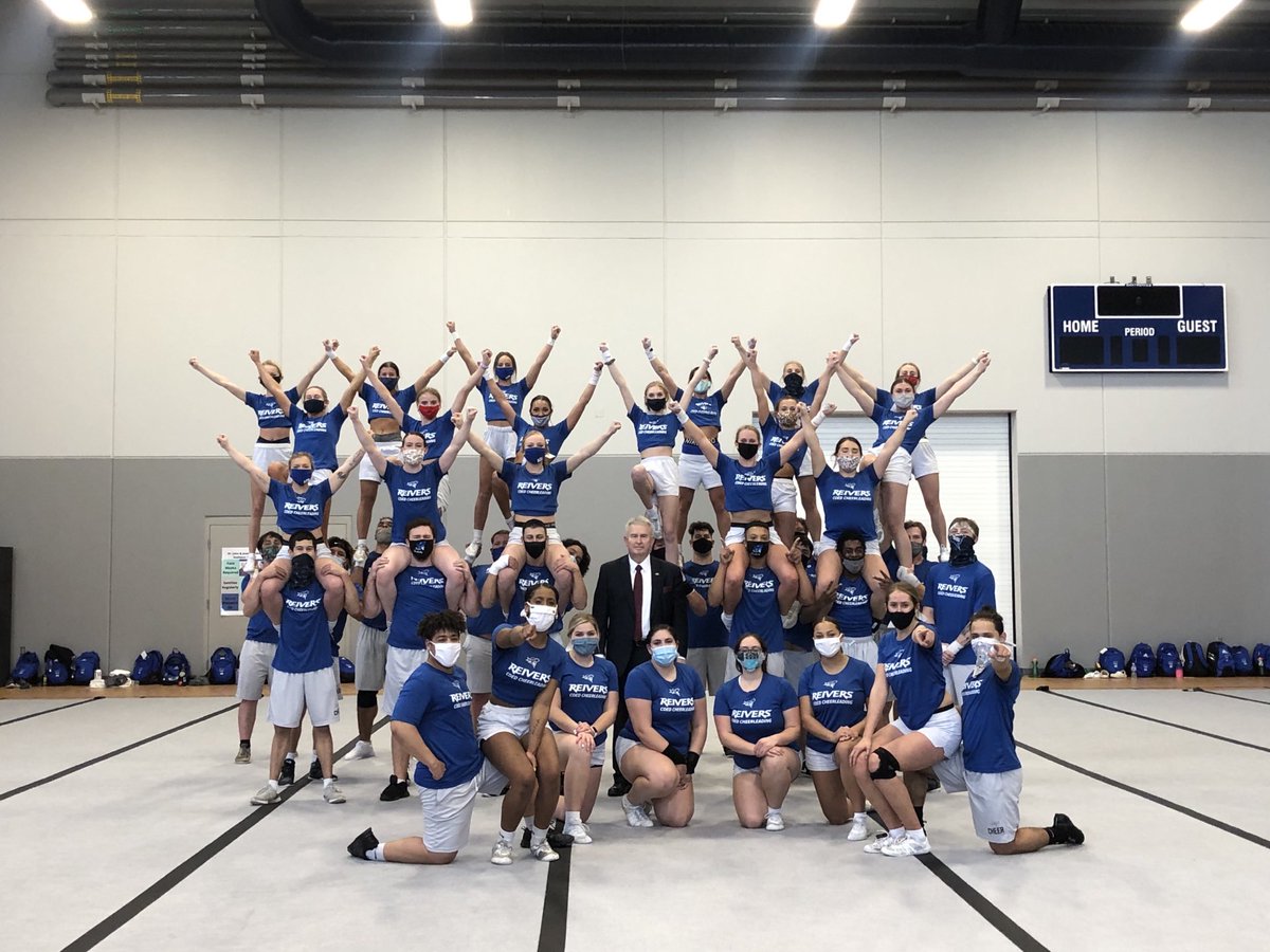 ReiverCheer's tweet photo. What a show we put on today! THANK YOU Dr. Kinney a million times over. #ForeverReivers https://t.co/EXLuGTXA2t