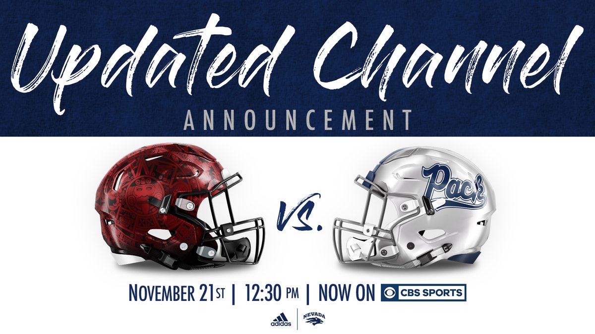 NevadaWolfPack's tweet photo. BREAKING: We're on the big show Saturday!

@CBSSports is coming to Mackay with @brad_nesslerCBS, @DanielsonCBS and @JamieErdahl.

Kickoff: 12:30 p.m. on CBS 

More info here: https://t.co/UtDjtlySxN

#BattleBorn // #NevadaGrit https://t.co/OXvDESwWvh