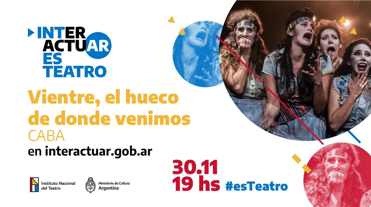 inteatro_ar's tweet photo. 📢 #DíaNacionalDelTeatro 📢
El 30/11 también se lanzará #interactuAR, la nueva plataforma del INT que servirá de base para transmitir y compartir contenido teatral en formato audiovisual. 

🗓️ Ese día compartiremos estas obras 👇 https://t.co/odp9QtPfBh