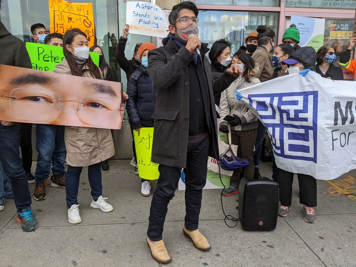 City cm and mayoral candidate Carlos Menchaca is here. He likens the Flushing rezoning to the recent Industry City rezoning fail.