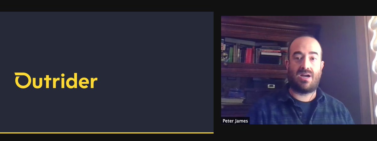InfoNUTC's tweet image. Happening now... Peter James, Vice President of Product for @OutriderTech presents for "Advancing Freight Automation," @InfoNUTC &amp;amp; #CCITT's Fall 2020 Industry Technical Workshop. Join us! planitpurple.northwestern.edu/event/570023 #ITW2020 #webinar #NUTC #freight #logistics #tech
