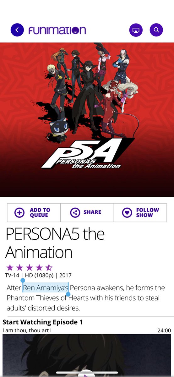 that the name the protagonist has in the manga, Akira Kurusu, is not the name Atlus uses in their other Persona media, they call him Ren Amamiya.