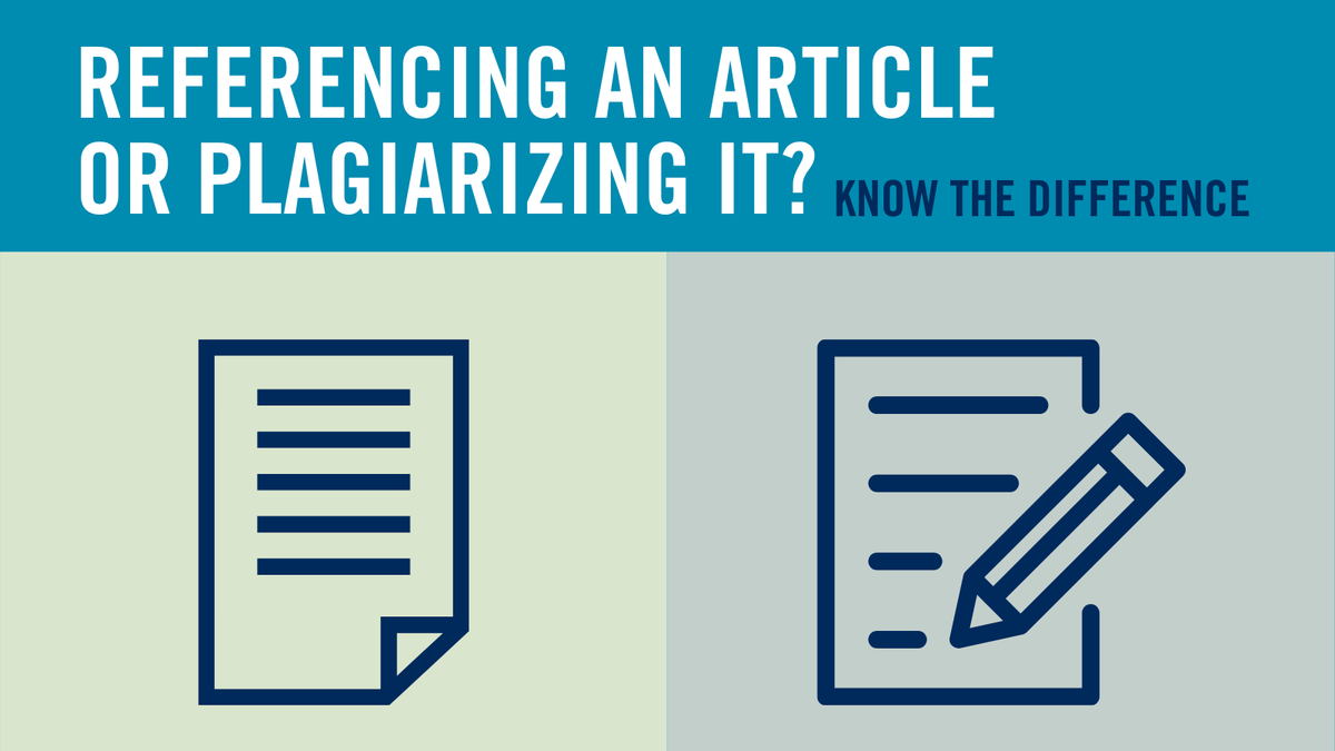 UTM's tweet photo. Referencing articles is essential for great writing! Just remember to integrate your own great ideas, and to properly cite those of others. 

Know the difference and visit https://t.co/mP905ZtkEi for more information. 

#LearnWithIntegrity @UTM_AIU https://t.co/8F7CnIkSLc