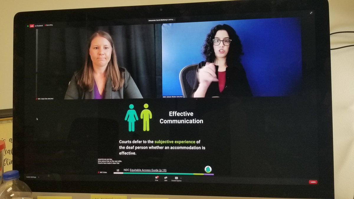 ballardmichaelb's tweet photo. Excellent webinar hosted by @NationalDeafCtr on automated captions and effective communication. Good reminders here. #DeafThinkTank #DeafTwitter #DeafStudies #ADA https://t.co/zpqlWD5Pua