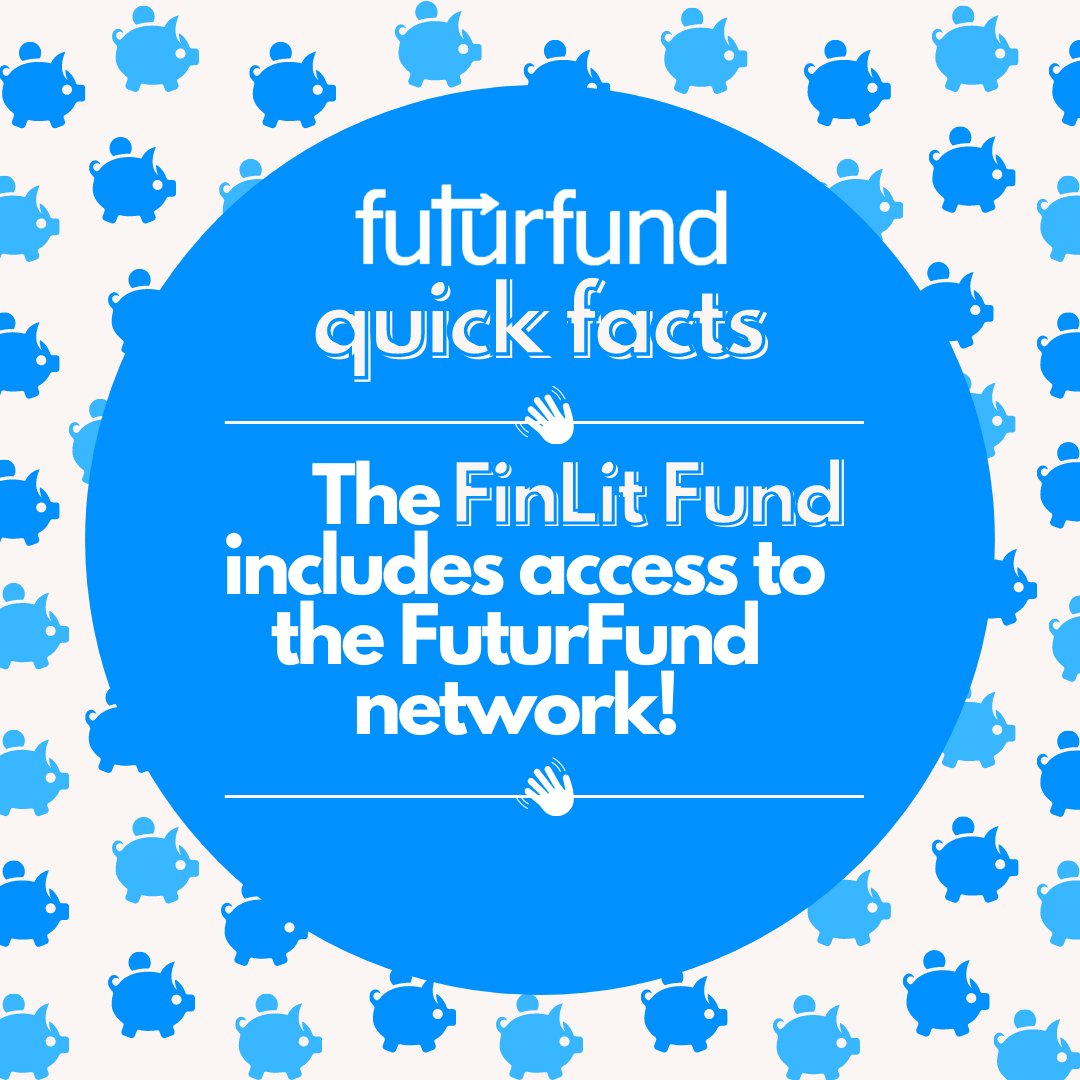 Not sure what the FinLit Fund is all about? Let us tell you!

For more information, visit: futurfund.org/futurfund-finl… and apply today!

#getfinlit #FLM2020 #FinancialLiteracyMonth