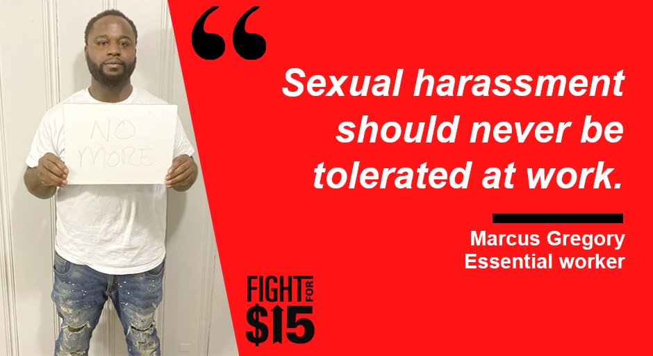 RaiseUptheSouth's tweet image. Marcus and fast-food workers around the globe are standing together to say that sexual harassment in fast food will not be tolerated. #FastGoodGlobal #NotOnTheMenu