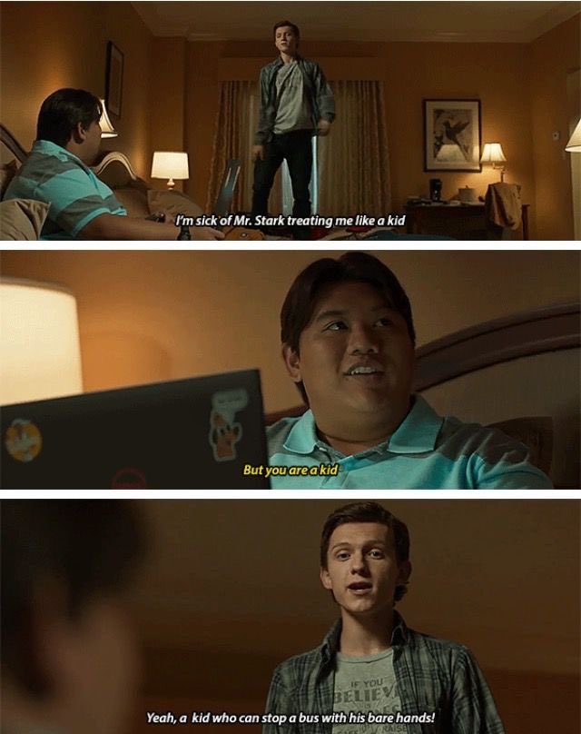 3. Peter doesn’t want Tony tracking him or putting on a “Training Wheels Protocol” because it’s “not cool”