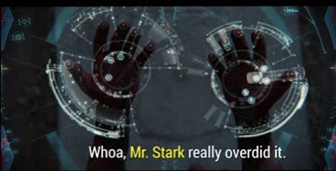 2. When finding out how many web combinations he has, Peter says “Mr. Stark really overdid it”