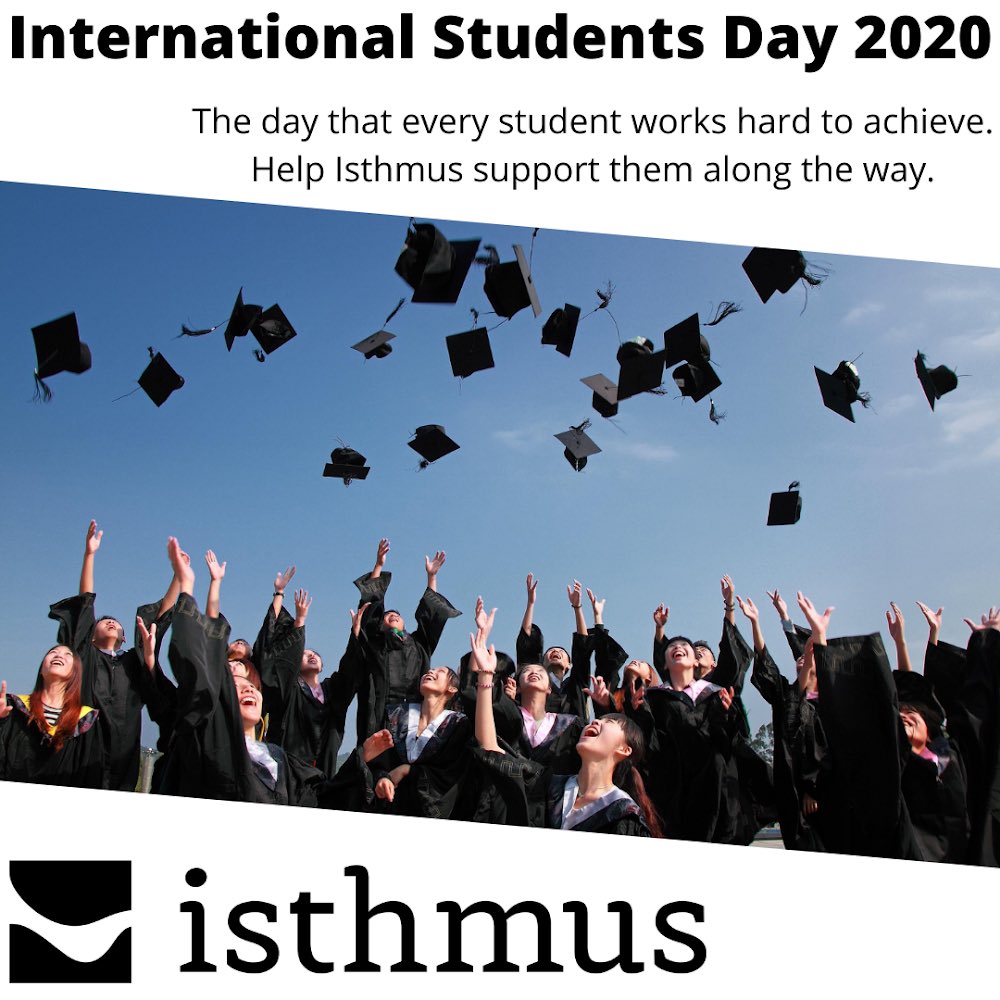 #internationalstudentday2020 Its hard to learn on an empty stomach! Visit isthmus.ca/donate to help every Canadian student reach their graduation!