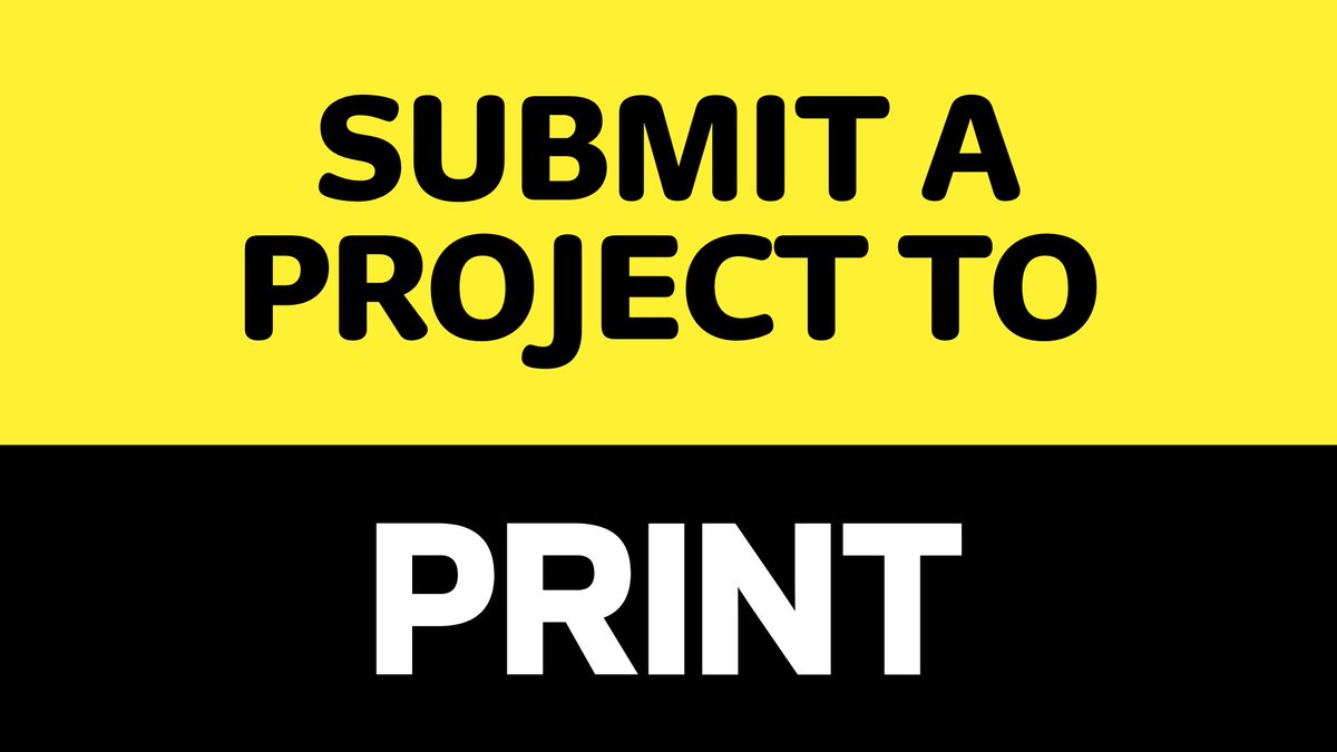 printmag's tweet photo. Want to submit your project to be considered for publication on PRINT? We want to hear from you. Submit here: https://t.co/QVseYMMUNF https://t.co/h36uaMBOcl