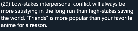 this comparison bothers meFriends is more popular than your fave anime IN AMERICA b/c 'Friends' was a American primetime TV show made for (white) Americans, & your favorite anime was not. (betcha the anime was more popular than 'Friends' in Japan.)