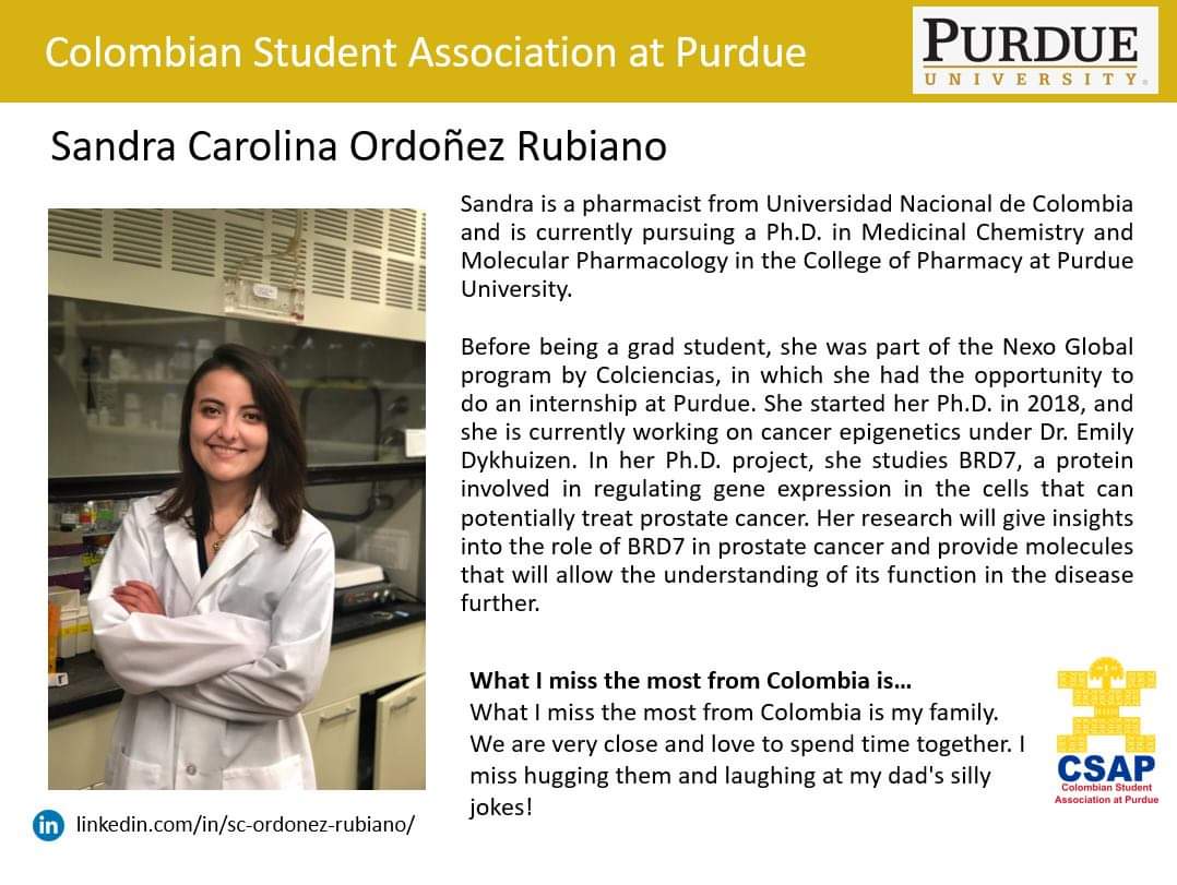 Hi CSAP Family, 

Take some time off this Friday November 20th from 1 pm to 2 pm to attend our Online Power Friday event. The two winners of the poster competition, Carolina Ordóñez and Ela Castellanos will present their research projects.

Check the Zoom link in your emails!