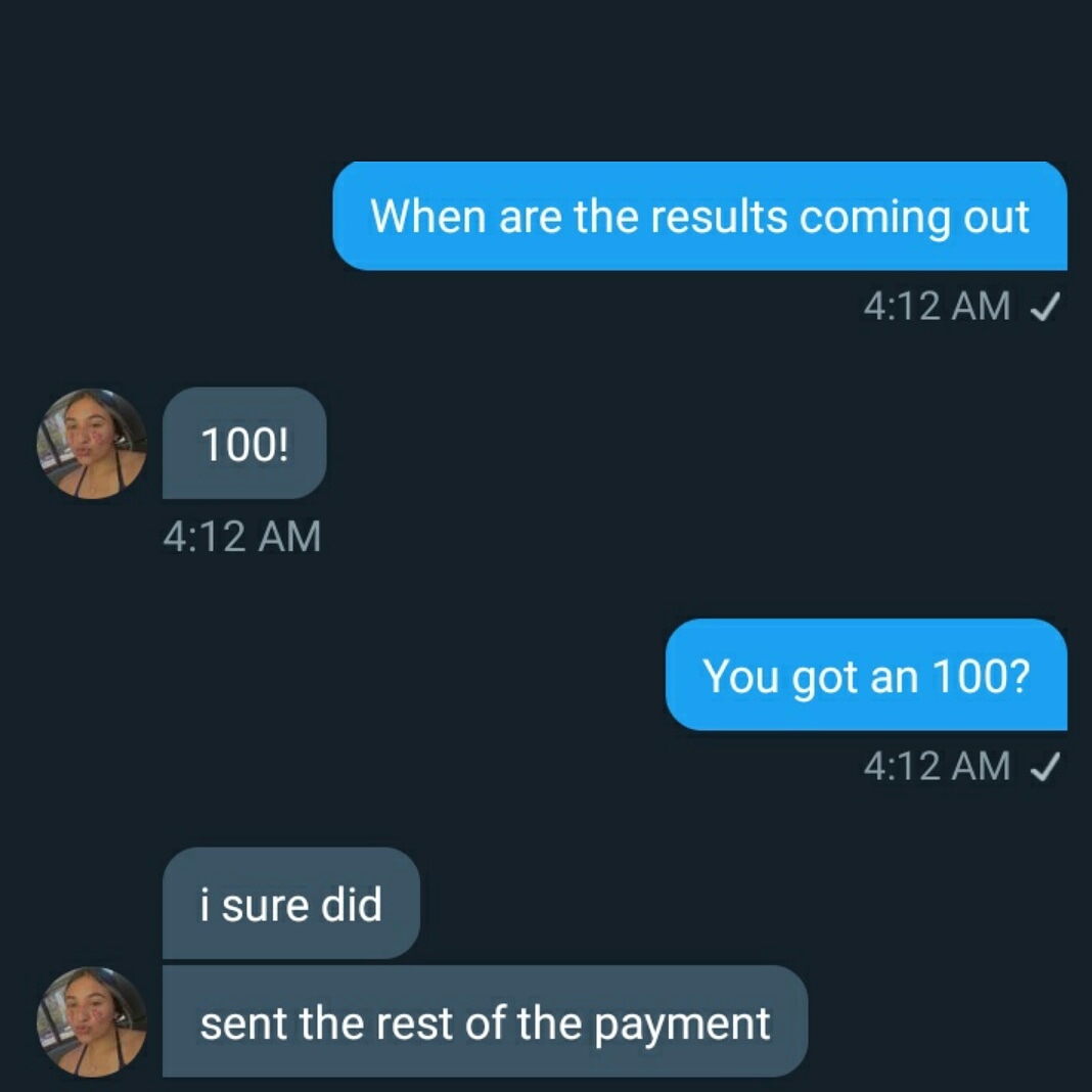 amazonwrites's tweet image. Hmu for perfect grades ✅