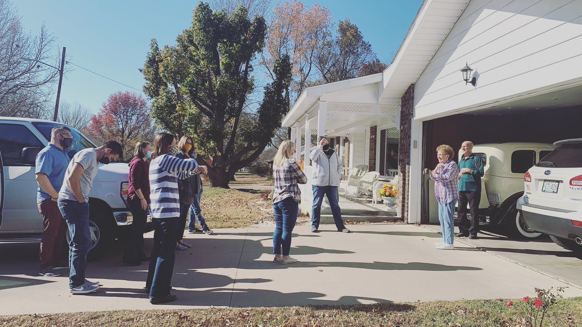A few of the #seminolestaff visited w/ members Ken &amp; Joy. We sure miss the entire #seminolefamily. We recognize it’s been difficult for some of our senior adults to gather for our in person worship services, but we are so thankful to remained connected.