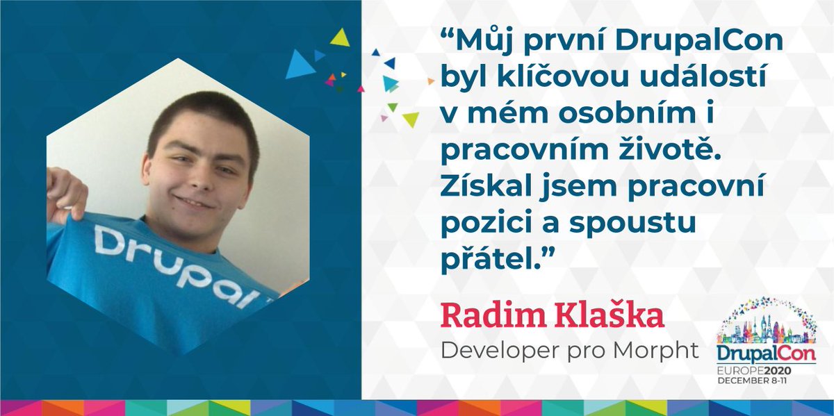 Drupalcz's tweet photo. Na začátku prosince se bude konat @DrupalConEur! Podpořte akci svou účastí, ať se můžeme příští rok sejít skutečně a ne jen online. https://t.co/gmuS3pUYk2 #drupalcz #drupalsk #drupal https://t.co/pJTzN9hLYL