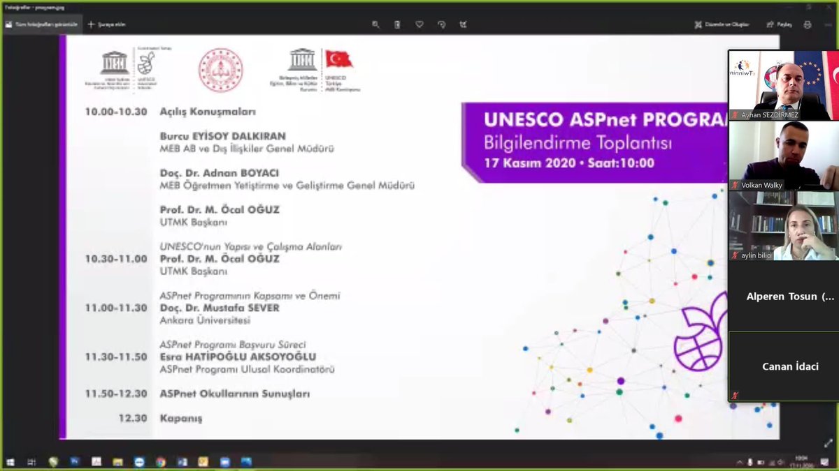 ayhansezdirmez's tweet photo. #MEB ve  #UNESCO Türkiye Milli komisyonu tarafından #öğretmenlergünü için organize edilen online toplantıda #Unescoaspnet ağına üye okulumuzun #ISEE #Innovativesustainableenvironmenteducation projemizi sunma fırsatı bulduk https://t.co/biIwi3l07d