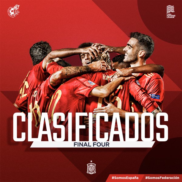 🏁 ¡¡FINAAAAL EN SEVILLA Y OBJETIVO LOGRADO!!

🥳 ¡¡ESTAMOS EN LA FINAL FOUR DE LA #UEFANationsLeague!! ¡¡VAMOOOOS!!

🙌🏻 La @SeFutbol completa un partido ensueño ante Alemania y se clasifica para la final a cuatro del torneo.

🇪🇸 🆚 🇩🇪 | 6-0 | 90’+2

#SomosEspaña
#SomosFederación