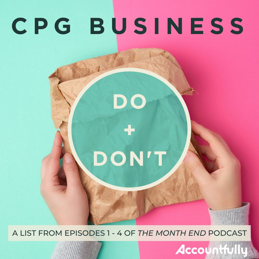 BELAYFinancial's tweet photo. On our #podcast each guest gives us a "do" + "don't" for running a #cpgbusiness. See all from the last 4 episodes: https://t.co/I0fcd0PtiT
.
.
.
.
#accountfully #themonthendpodcast #outsourcedaccounting #cpgadvice @thenewprimal @redclayhotsauce @takearecess @WildwayofLife https://t.co/5x6zXrb3rE