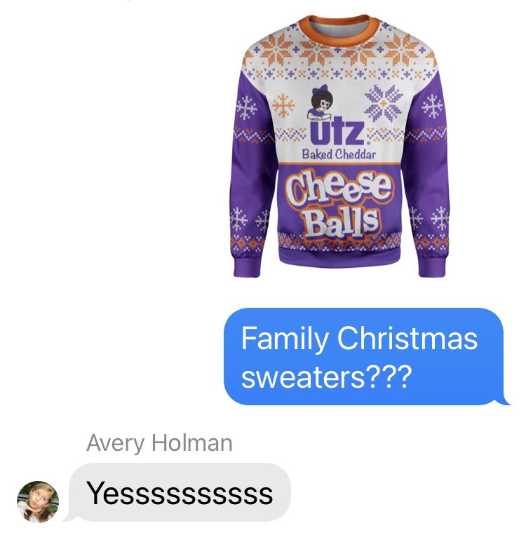 UtzSnacks's tweet image. Family Christmas Sweaters?  

Launching soon on Utzsnacks.com
