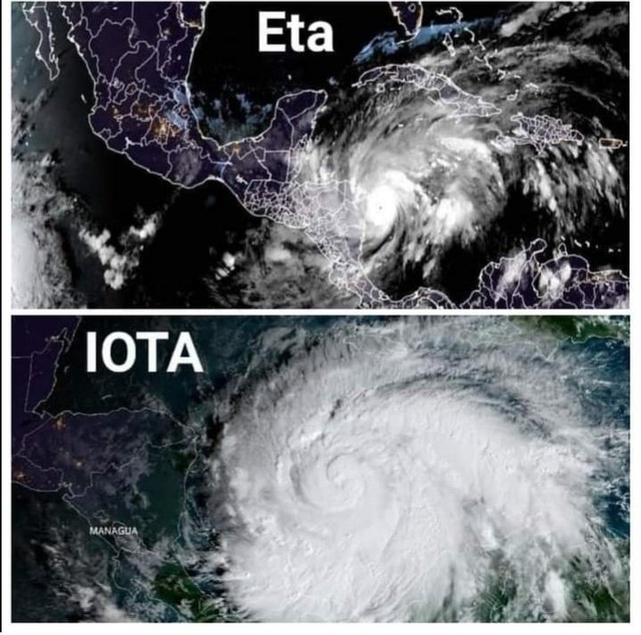 Luego del paso de Eta nos azota Iota estamos en alerta amarilla bajo lluvias #IotaHurricane