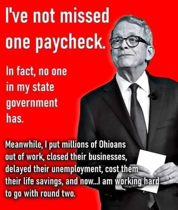 Homeland_1776's tweet photo. @VoteJenaPowell I still say you all are simply all talk, & ZERO ACTION! This tiny tyrant has been doing this shit for months, punishing business & families while you all sit idle. There is no accountability for @GovMikeDeWine. DeWine should be taken out of Columbus in handcuffs! #RemoveDeWine https://t.co/NNnadgstou