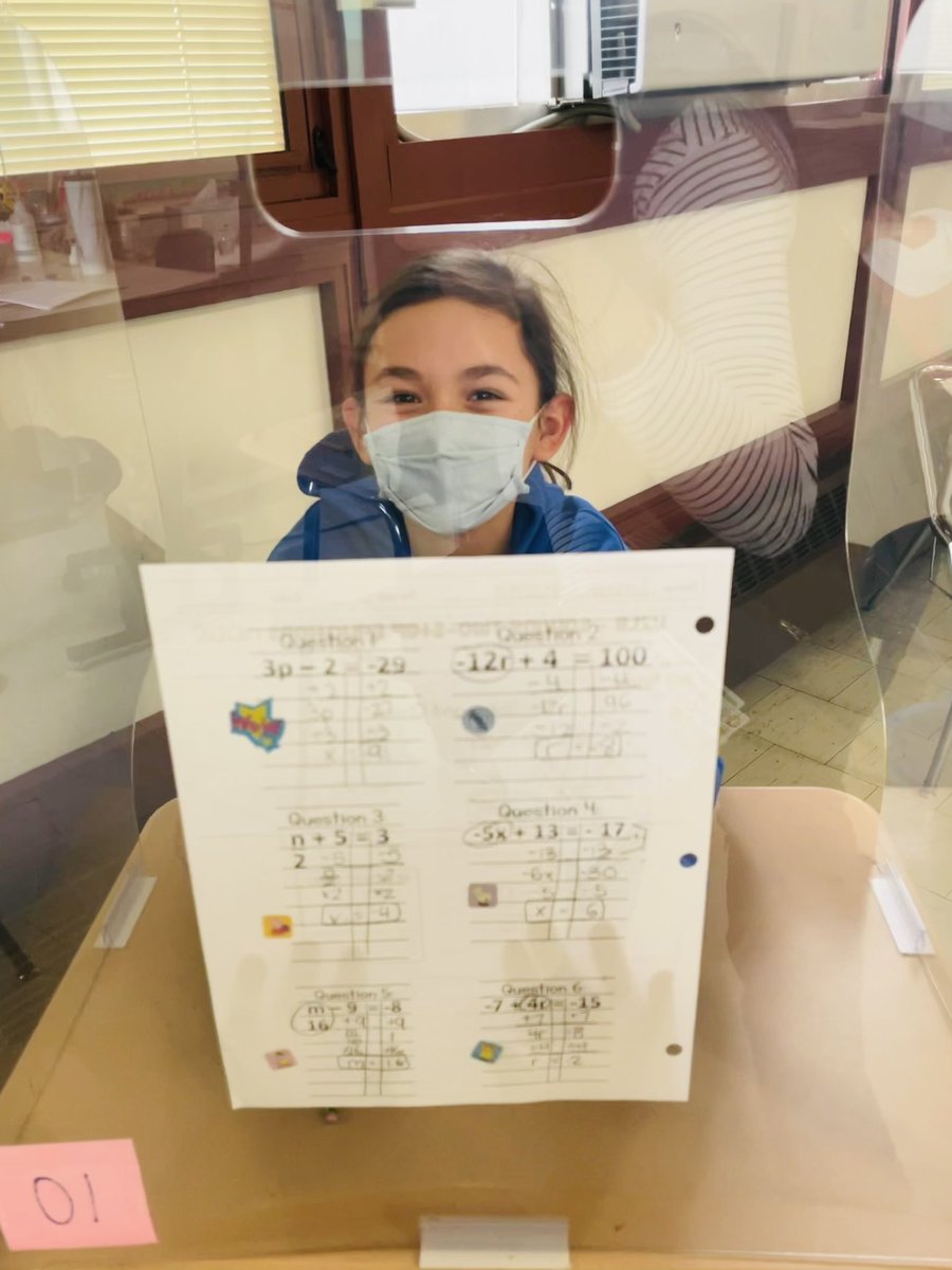 mathismythANG's tweet image. A little sticker goes a long way! I told them to smile with their eyes. 😁Check out their beautiful work solving Two-Step Equations ☺️ #proudteacher