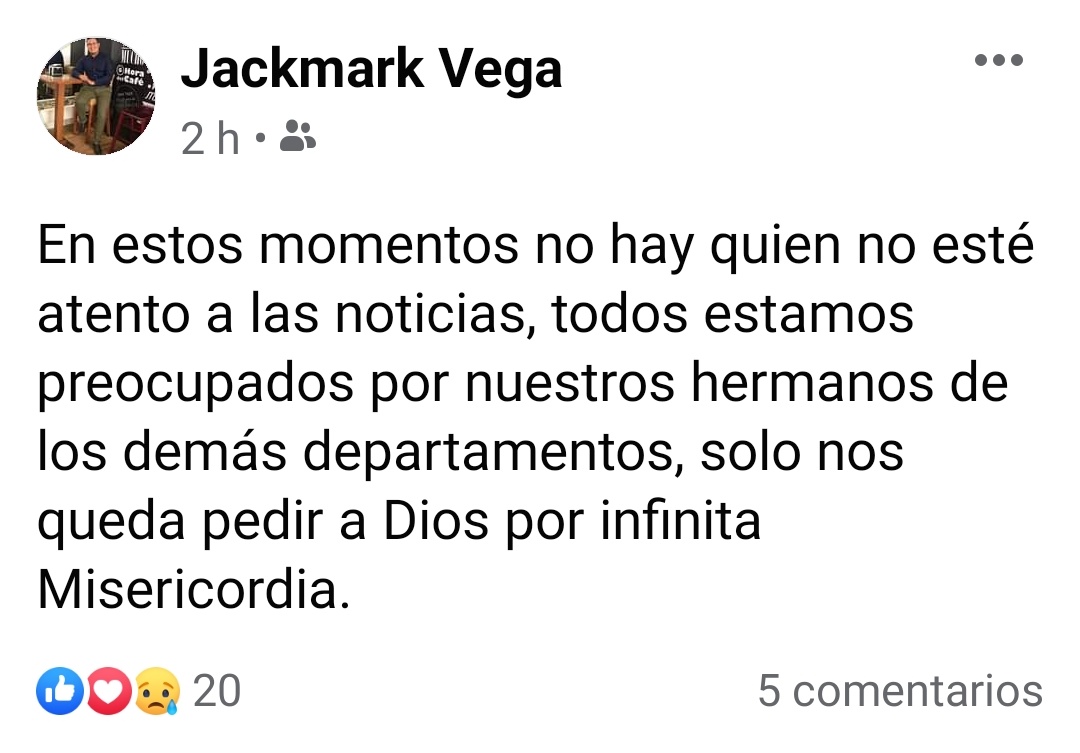El Gran Duque de Portillos pidió oraciónes por todos los hermanos ponticos. #Micronations #IotaHurricane