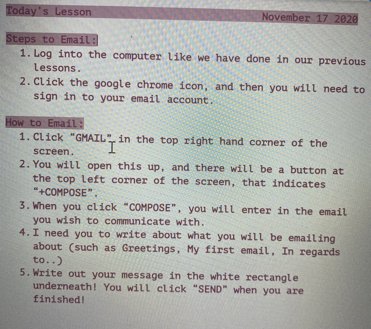 giuliavenirr's tweet photo. Today, my nonna worked on sending her first email! We also did a quick questionnaire while we were working together! *concept- verb- concept* 
@YEPeducation #letsteachadults #guinnessworldrecordsday  #WorldDiabetesDay #InternationalDayforTolerance https://t.co/8YgdIPMogO
