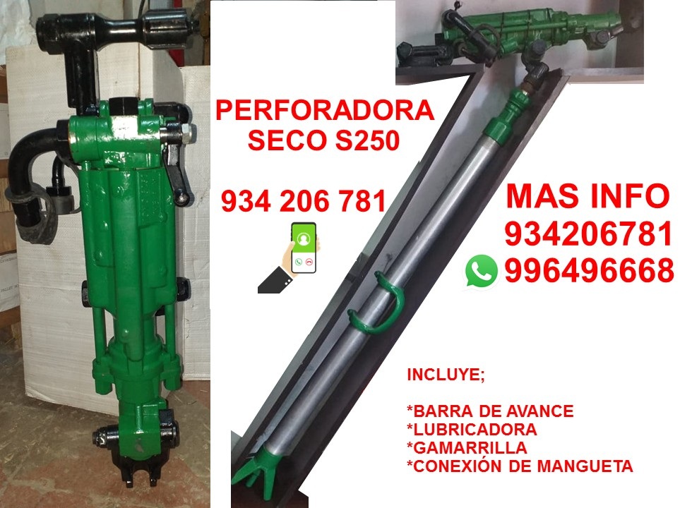Bahamondeingen's tweet image. PERFORADORA SECO EN VENTA #SECO #S250 #BOARTLONGYEAR #ATLASCOPCO #EPIROC #LAMPARASMINERAS #BARRENOS #PERU #MINERIAPERUANA #BROCAS #PERFORADORANEUMATICA #LAMPARAMINERA #MARTILLONEUMATICO #YT29