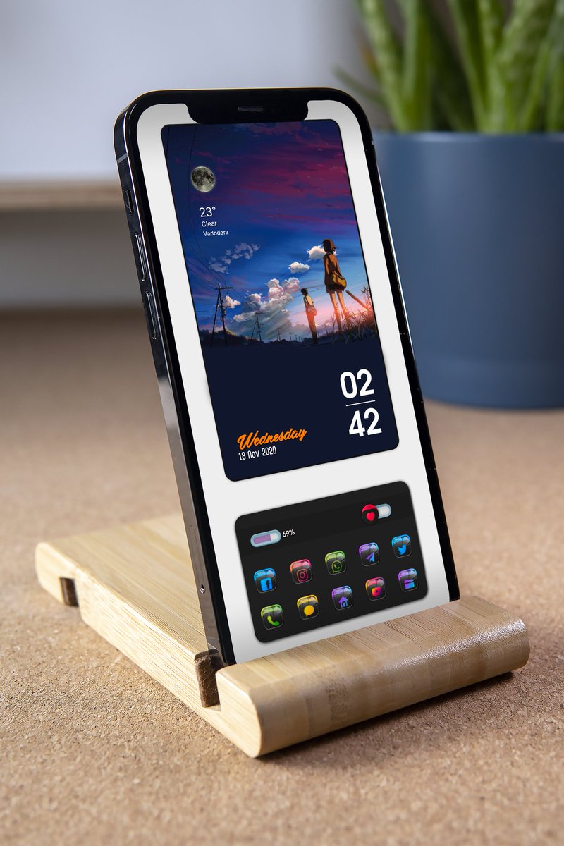 shael_vaghela's tweet photo. Nova Launcher Prime @Nova_Launcher
KLWP Pro by : @frankbmonza
KLWP inspiration by : @Aridroid00Ari
Weather Komponents by : @RajjAryaa
Clock &amp; Music Komponents by : @ChrisAndriot
Wallpaper by : @HB19890628
Mushroom Icon by : @telegram
Template by : @DiogoKamphorst @vhthinh_at https://t.co/dQh2GWxkDX