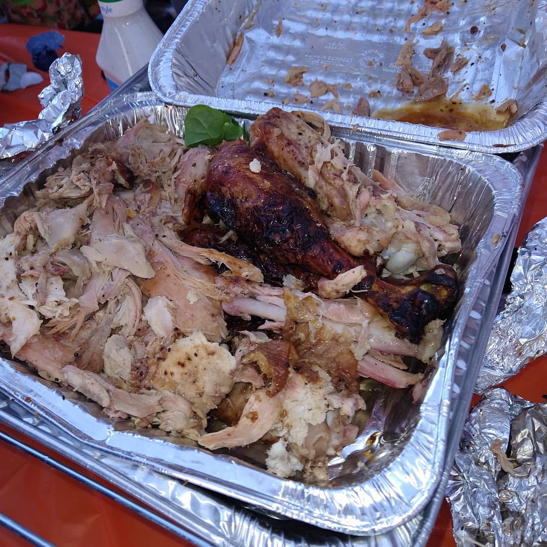 LaMasterCraig's tweet photo. @TraegerGrills Thank you for the pellets, rubs and sauces. We fed a bunch of people, including many homeless, a delicious wood fired feast last Saturday. 9 turkeys on 2 Timberlines were amazing. #traegernation #traegerthanksgiving #helpeachother https://t.co/qBdIAGlHBp
