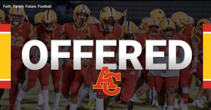 greg_watson58's tweet photo. After a great talk with Coach Harris 
I am excited to announce that I have received my 1st offer from Arizona Christian University!! Thank you for the opportunity. Phil 4:13 
I can do all this through him who gives me strength.🙏🏿 @eehowren @LawrenceQuadrio @CoachHarrisACU https://t.co/XCSn32v8xU