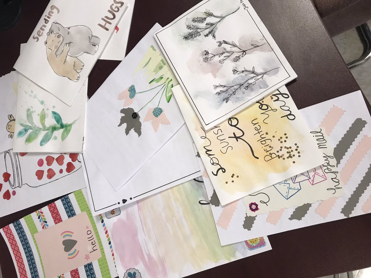 Leaside students volunteered to make cards for seniors across the GTA to lift up spirits during these extraordinary times - bridgingthegenerationalgap.com.