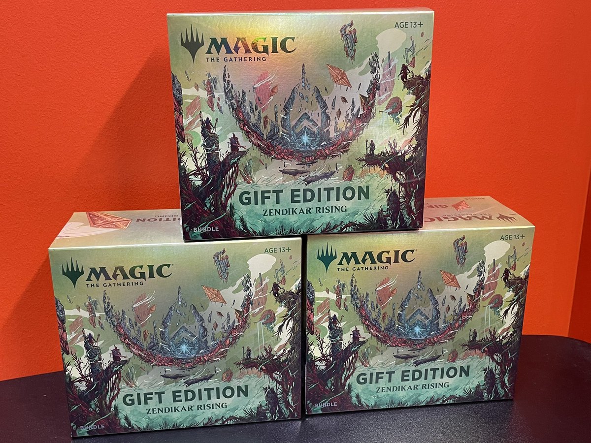 RogueGames1's tweet photo. MtG plushies, Cowboy Bebop DLC, and Zendikar Rising Gift Boxes! What a day! #MTG #flgs #ufs #cowboybebop #zendikar https://t.co/gXHpmNNy2Q