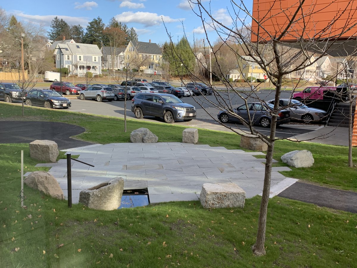 JudithEvans1's tweet photo. Winchester High School's Zen Garden starting to take shape. It looked lovely and tranquil on this cold November afternoon. https://t.co/MvSJk1Em69