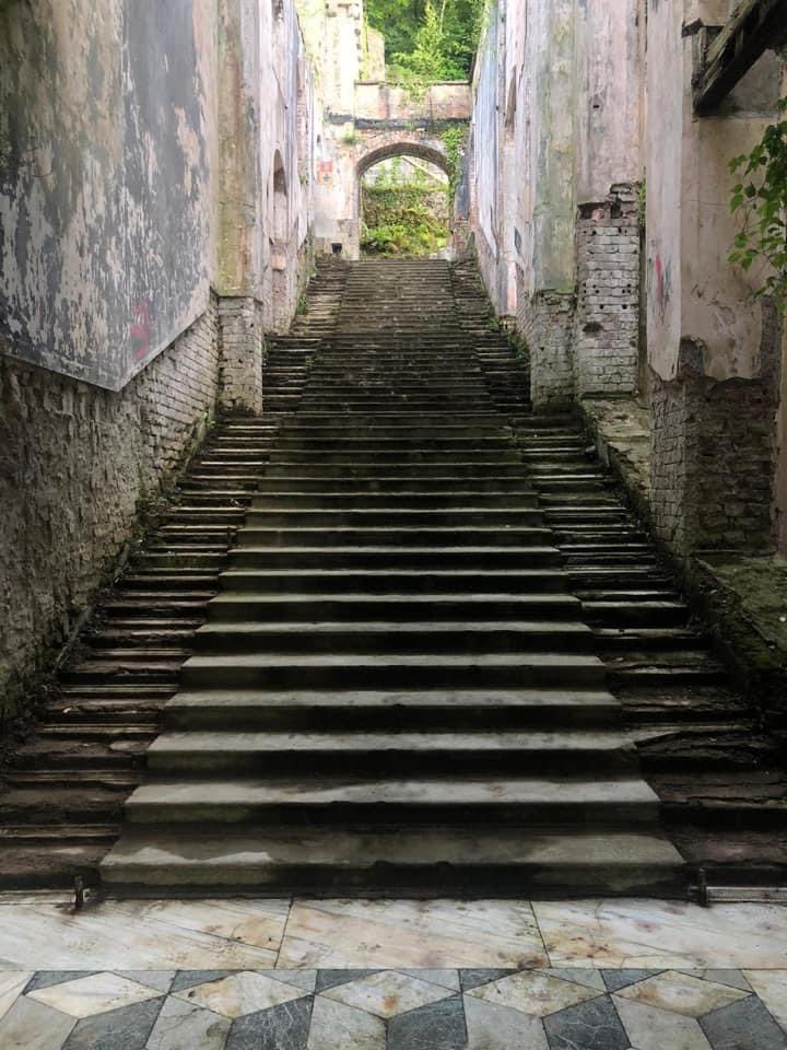 Let’s step back in time. The marble staircase at Gwrych Castle was once named as one of the seven wonders of Wales before being vandalised in the 1990’s #ImACelebrity #ImACeleb 

GoFundMe | gofundme.com/gwrych-castle