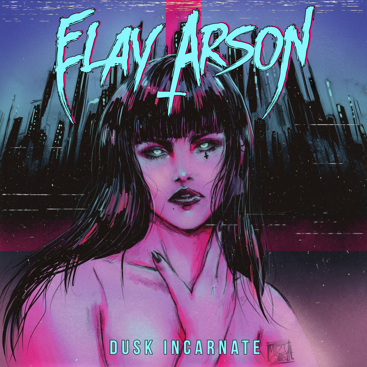 Favorite synth album covers of 2020:Dusk Incarnate by  @ElayArson, artwork by  @Mizucatofficial  https://elayarson.bandcamp.com/album/dusk-incarnate