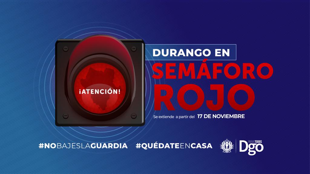 AispuroDurango's tweet image. Garantizar la salud y la vida es un compromiso del @Gobdgo, por ello el Consejo Estatal de Seguridad en Salud, consideró necesario mantener las medidas para restringir la movilidad durante el tiempo que #Durango se encuentre en #SemáforoRojo extendiéndose éste, una semana más.