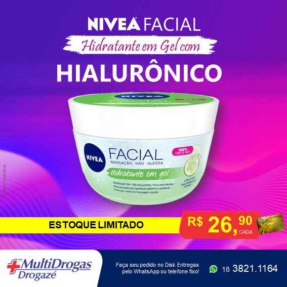 DrogazeM's tweet photo. ESTOQUE LIMITADO! Conseguimos algumas unidades do novo Nivea Facial Hidratante em... https://t.co/vHOdPGMI5n https://t.co/7QPfkbuRq2